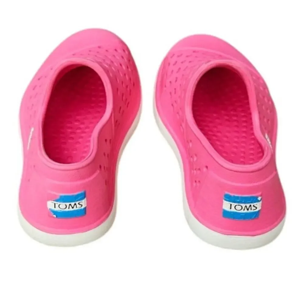 Tom's Perforated Slip-On Sneakers Pink Toddler Shoes Size 6T